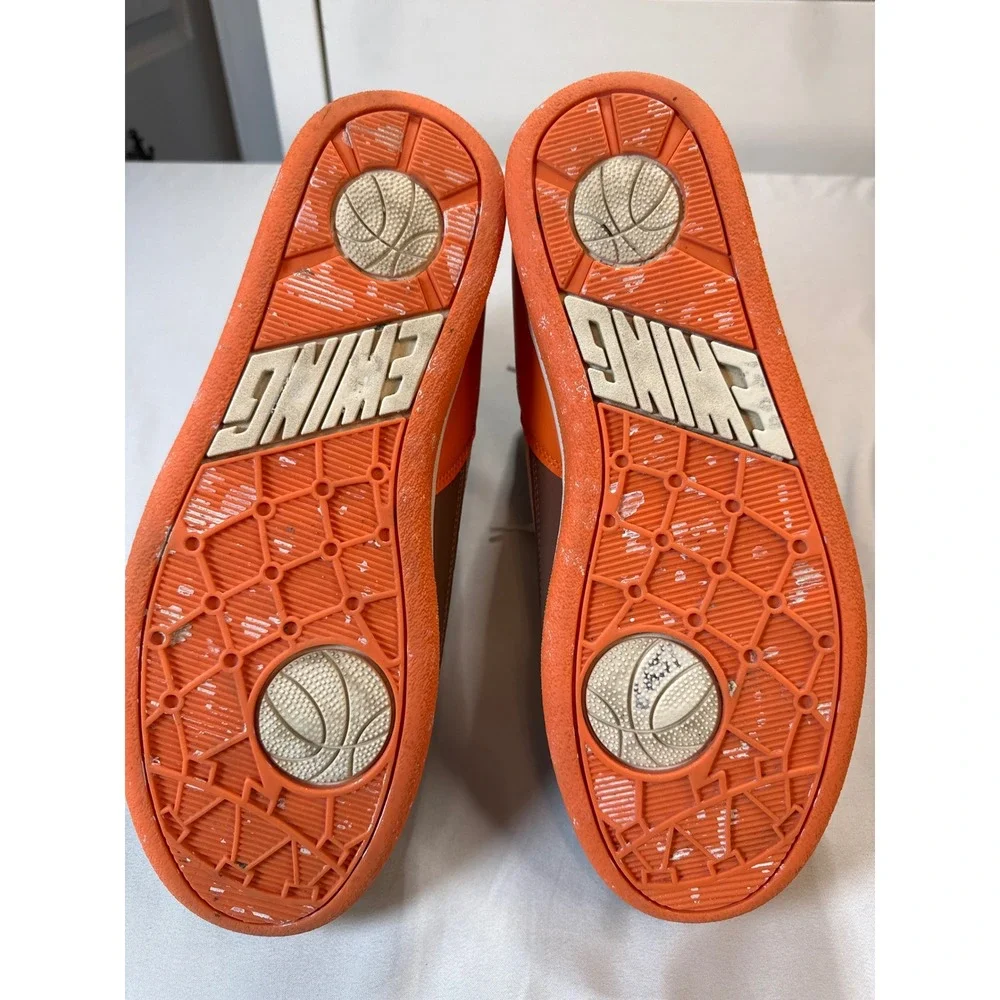 Ewing Athletics Rebound Mens 10 Basketball Shoes Orange Brown Cream 1RBE002-922